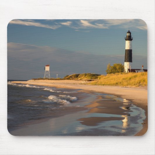 Big Sable Point Leuchtturm am Lake Michigan 2 Mousepad (Vorne)
