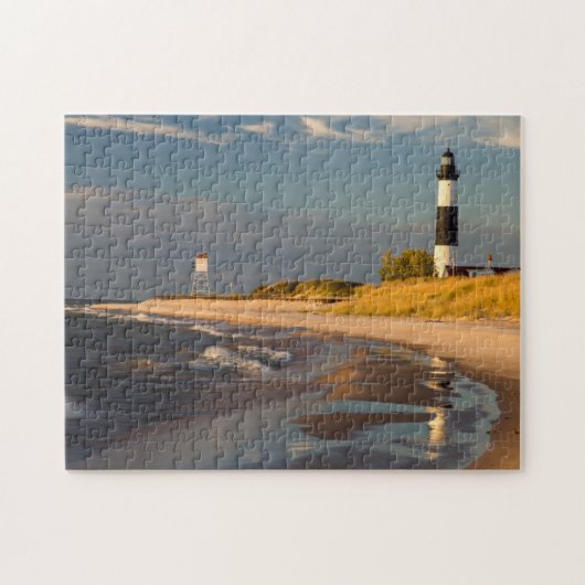 Big Sable Point Leuchtturm am Lake Michigan 2 Puzzle (Horizontal)