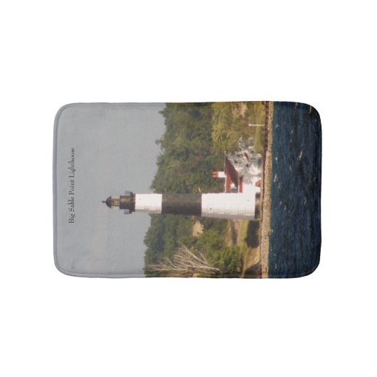 Big Sable Point Leuchtturm aus Wasserbad Badematte (Vorderseite)