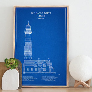 Big Sable Point Leuchtturm - Michigan – AD Fotodruck