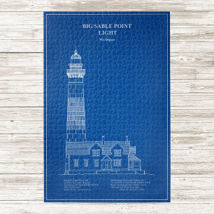 Big Sable Point Leuchtturm - Michigan – AD Puzzle