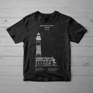 Big Sable Point Leuchtturm - Michigan – AD T-Shirt