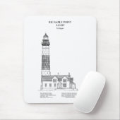 Big Sable Point Leuchtturm - Michigan - BD Mousepad (Mit Mouse)