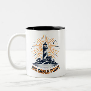 Big Sable Point Leuchtturm Sonnenaufgang Zweifarbige Tasse