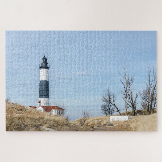 Big Sable Point Leuchtturm und Turm Puzzle (Horizontal)