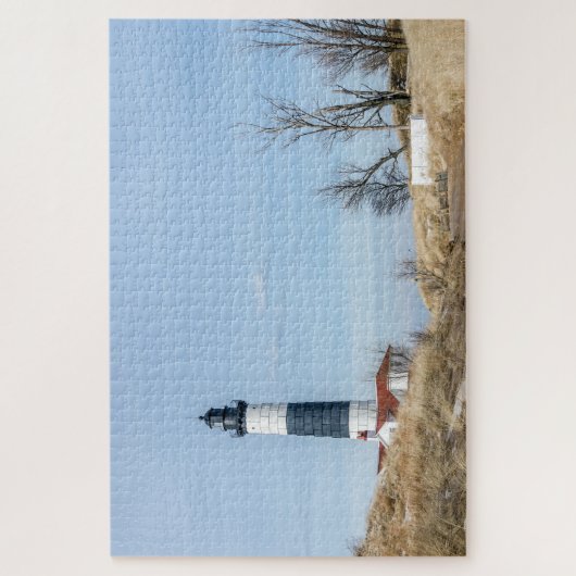 Big Sable Point Leuchtturm und Turm Puzzle (Vertikal)