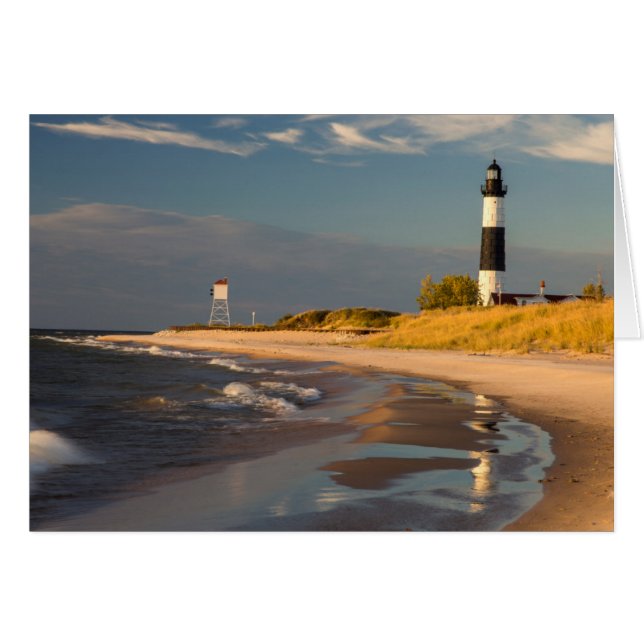 Big Sable Point Lighthouse am Lake Michigan 2 (Vorderseite (Horizontal))