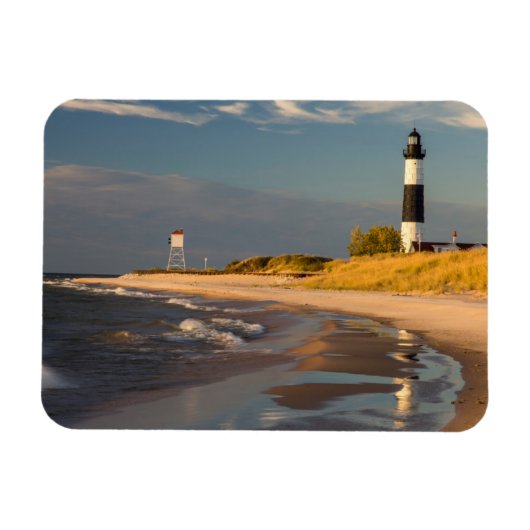 Big Sable Point Lighthouse am Lake Michigan 2 Magnet (Horizontal)