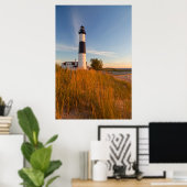 Big Sable Point Lighthouse am Lake Michigan 3 Poster (Heimbüro)