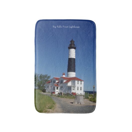 Big Sable Point Lighthouse Badematte (Vorderseite Vertikal)