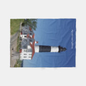 Big Sable Point Lighthouse Fleece Decke (Vorderseite (Horizontal))
