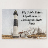 Big Sable Point Lighthouse in Ludington Puzzle (Horizontal)