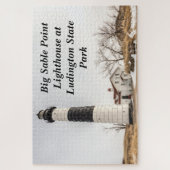 Big Sable Point Lighthouse in Ludington Puzzle (Vertikal)