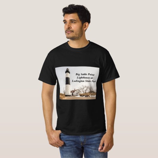 Big Sable Point Lighthouse in Ludington T-Shirt (Vorne ganz)