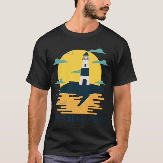 Big Sable Point Lighthouse Lago Maggiore T-Shirt (Vorderseite)