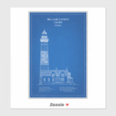 Big Sable Point Lighthouse - Michigan - AD Aufkleber (Blatt)