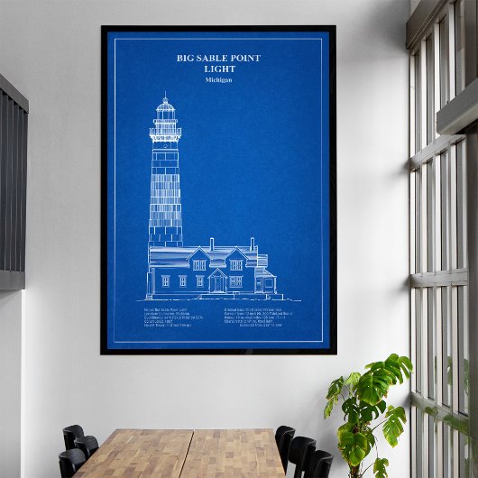 Big Sable Point Lighthouse - Michigan - AD Leinwanddruck