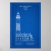 Big Sable Point Lighthouse - Michigan - AD Poster (Vorne)