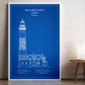 Big Sable Point Lighthouse - Michigan - AD Poster