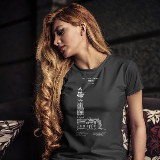 Big Sable Point Lighthouse - Michigan - AD T-Shirt