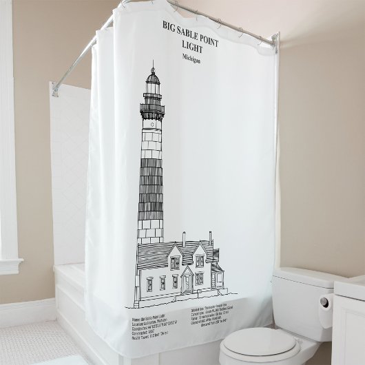 Big Sable Point Lighthouse - Michigan - BD Duschvorhang