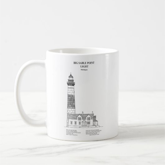 Big Sable Point Lighthouse - Michigan - BD Kaffeetasse (Links)