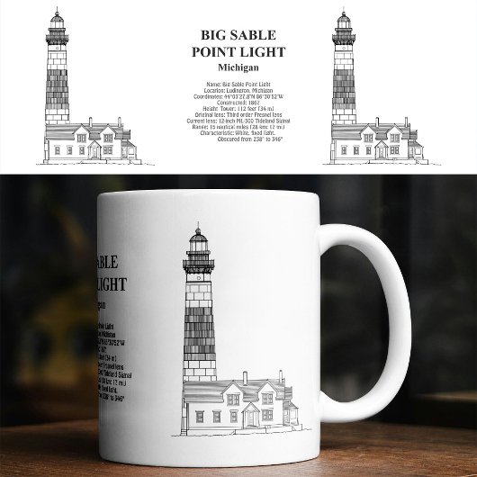 Big Sable Point Lighthouse - Michigan - BD Kaffeetasse
