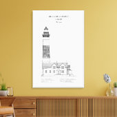 Big Sable Point Lighthouse - Michigan - BD Leinwanddruck (Insitu (Wohnzimmer))