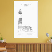 Big Sable Point Lighthouse - Michigan - BD Leinwanddruck (Insitu (Wohnzimmer))