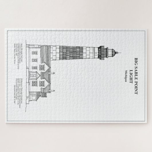 Big Sable Point Lighthouse - Michigan - BD Puzzle (Horizontal)