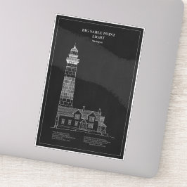 Big Sable Point Lighthouse - Michigan - PD Aufkleber