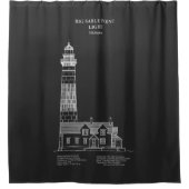 Big Sable Point Lighthouse - Michigan - PD Duschvorhang (Vorderseite)