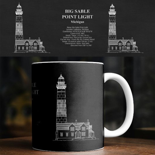 Big Sable Point Lighthouse - Michigan - PD Kaffeetasse
