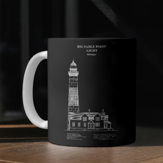 Big Sable Point Lighthouse - Michigan – PD Kaffeetasse