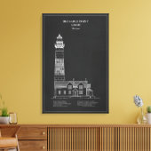 Big Sable Point Lighthouse - Michigan - PD Leinwanddruck (Insitu (Wohnzimmer))