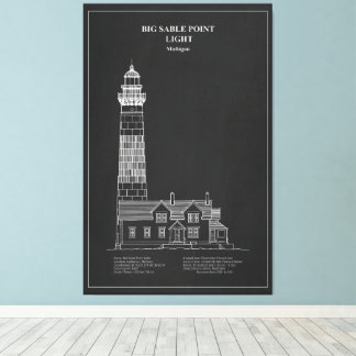Big Sable Point Lighthouse - Michigan - PD Leinwanddruck