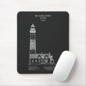 Big Sable Point Lighthouse - Michigan – PD Mousepad (Mit Mouse)