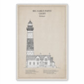 Big Sable Point Lighthouse - Michigan - SBD Aufkleber (Vorderseite)