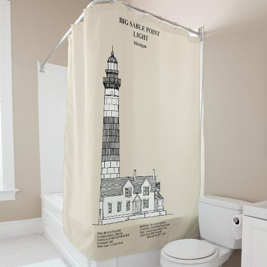 Big Sable Point Lighthouse - Michigan - SBD Duschvorhang