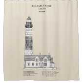 Big Sable Point Lighthouse - Michigan - SBD Duschvorhang (Vorderseite)