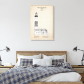 Big Sable Point Lighthouse - Michigan - SBD Leinwanddruck (Insitu (Schlafzimmer))
