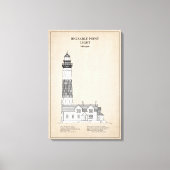 Big Sable Point Lighthouse - Michigan - SBD Leinwanddruck (Vorderseite)