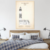Big Sable Point Lighthouse - Michigan - SBD Leinwanddruck (Insitu (Schlafzimmer))