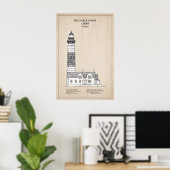 Big Sable Point Lighthouse - Michigan - SBD Poster (Heimbüro)