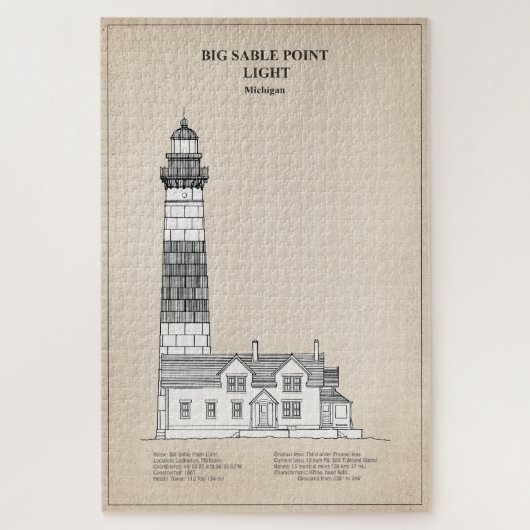 Big Sable Point Lighthouse - Michigan - SBD Puzzle (Vertikal)