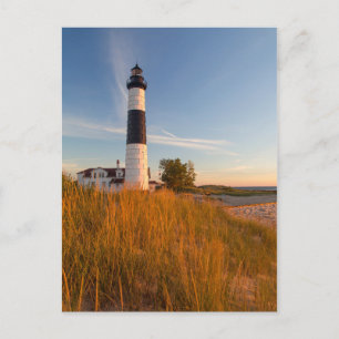 Big Sable Point Lighthouse On Lake Michigan 3 Postkarte