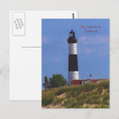 Big Sable Point Lighthouse Postkarte (Vorne/Hinten)