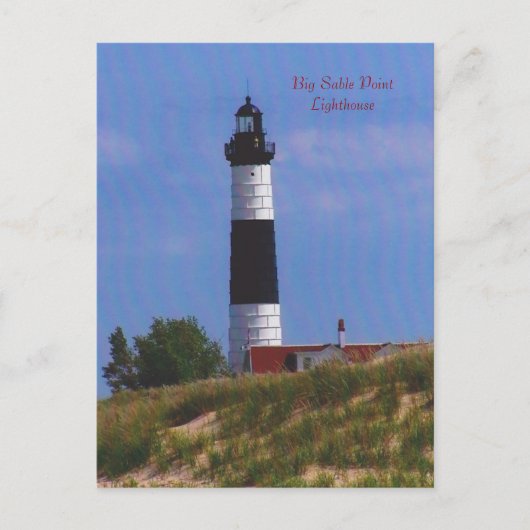 Big Sable Point Lighthouse Postkarte (Vorderseite)