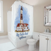 Big Sable Point Lighthouse Watercolor - Michigan Duschvorhang (Beispiel)
