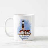 Big Sable Point Lighthouse Watercolor - Michigan Kaffeetasse (Links)